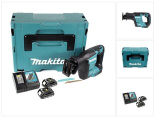 Makita DJR 188 RYJ Akkusaha 18 V Makpac + 2x 1,5 Ah akut + laturi hinta ja tiedot | Sahat ja sirkkelit | hobbyhall.fi