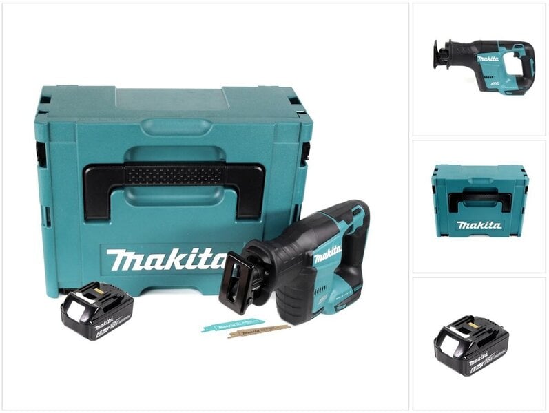 Makita DJR 188 G1J Langaton saha 18 V Makpac + 1x 6,0 Ah akku - ilman laturia