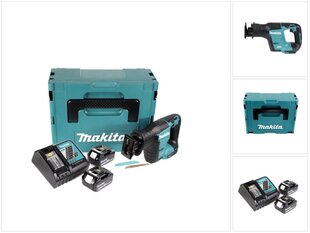 Makita DJR 188 RGJ Langaton saha 18 V Makpac + 2x 6,0 Ah akku + laturi hinta ja tiedot | Sahat ja sirkkelit | hobbyhall.fi