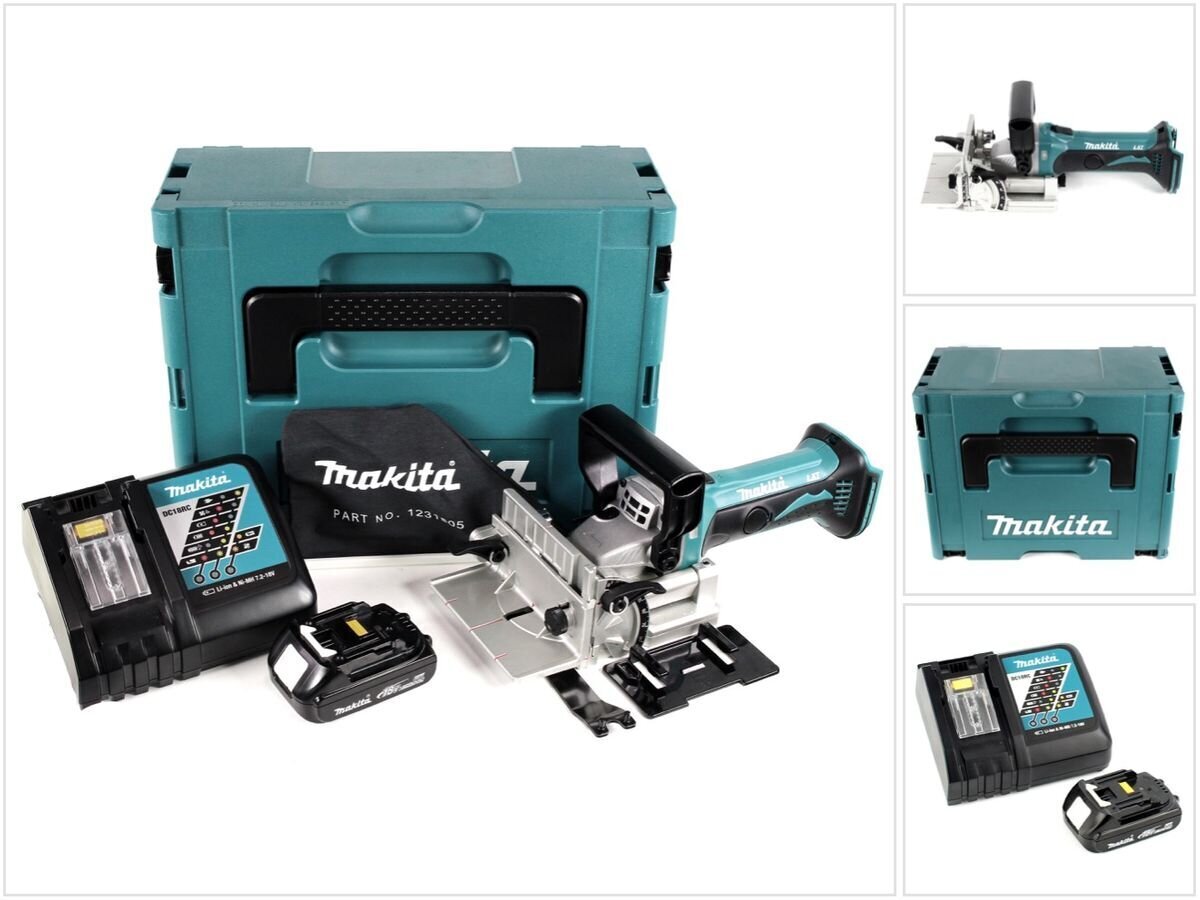 Makita DPJ 180 RY1J 18 V Akun liitäntäleikkuri Makpac + 1 x 1,5 Ah akku + laturi hinta ja tiedot | Käsityökalut | hobbyhall.fi