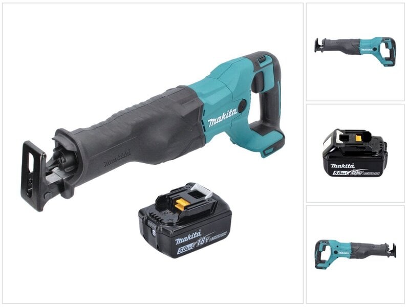 Makita DJR 186 T1 Akkukäyttöinen saha 18 V + 1x akku 5,0 Ah - ilman laturia