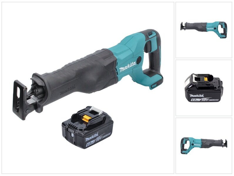 Makita DJR 186 G1 Akkusaha 18 V + 1x akku 6,0 Ah - ilman laturia