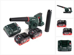 Metabo AG 18 akkupuhallin 18 V + 2x LiHD akku 5,5 Ah + laturi hinta ja tiedot | Oksasilppurit, lehtipuhaltimet | hobbyhall.fi