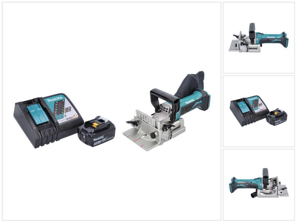 Makita DPJ 180 RF1 Akun liitäntäleikkuri 18 V 100 mm + 1x Akku 3,0 Ah + laturi hinta ja tiedot | Käsityökalut | hobbyhall.fi