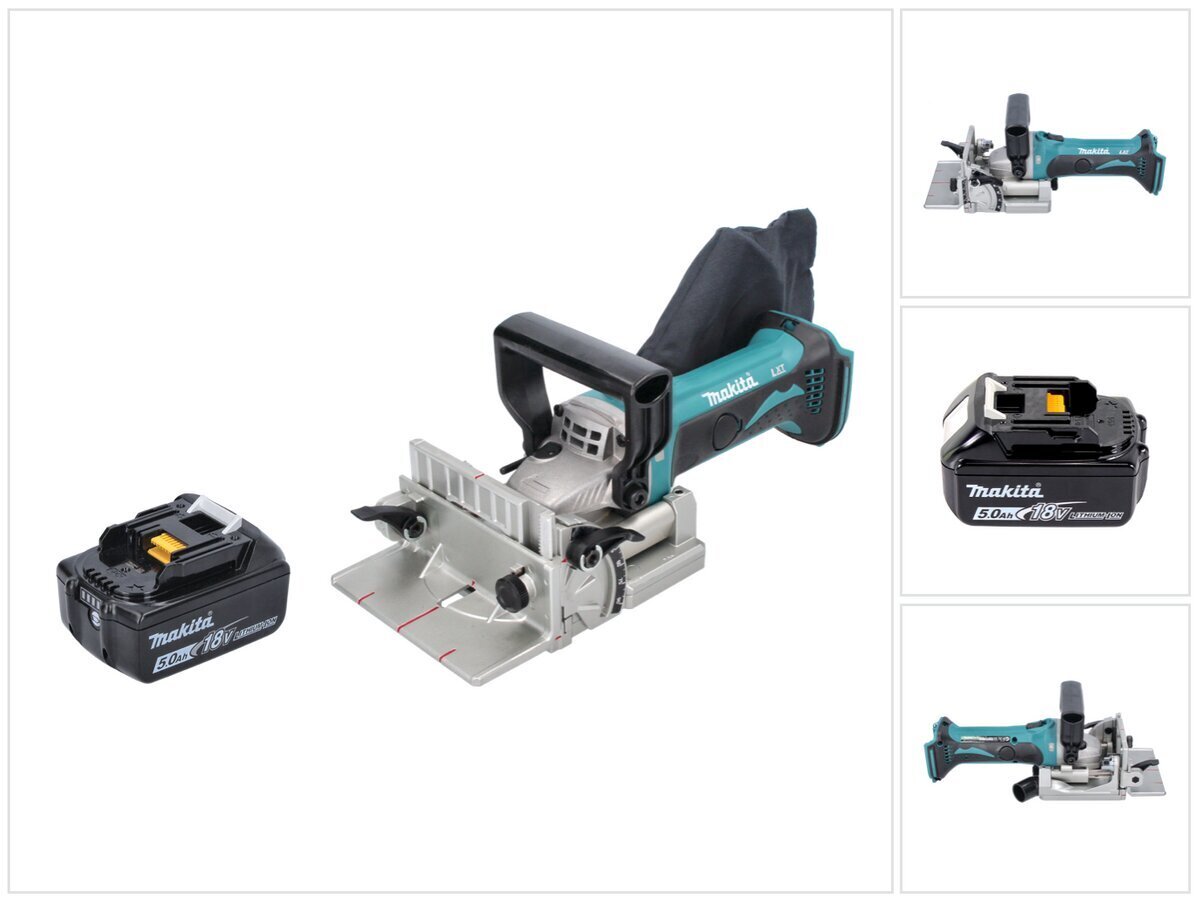 Makita DPJ 180 T1 Akkukäyttöinen liitosleikkuri 18 V 100 mm + 1x Akku 5,0 Ah - ilman laturia hinta ja tiedot | Käsityökalut | hobbyhall.fi