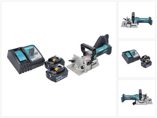 Makita DPJ 180 RG Akkukäyttöinen liitosleikkuri 18 V 100 mm + 2x Akut 6,0 Ah + laturi hinta ja tiedot | Käsityökalut | hobbyhall.fi