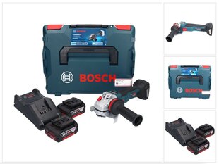 Bosch GWS 18V-10 SC akkukulmahiomakone 18 V 125 mm + 2x akku 5,0 Ah + laturi + L-Boxx hinta ja tiedot | Hiomakoneet | hobbyhall.fi