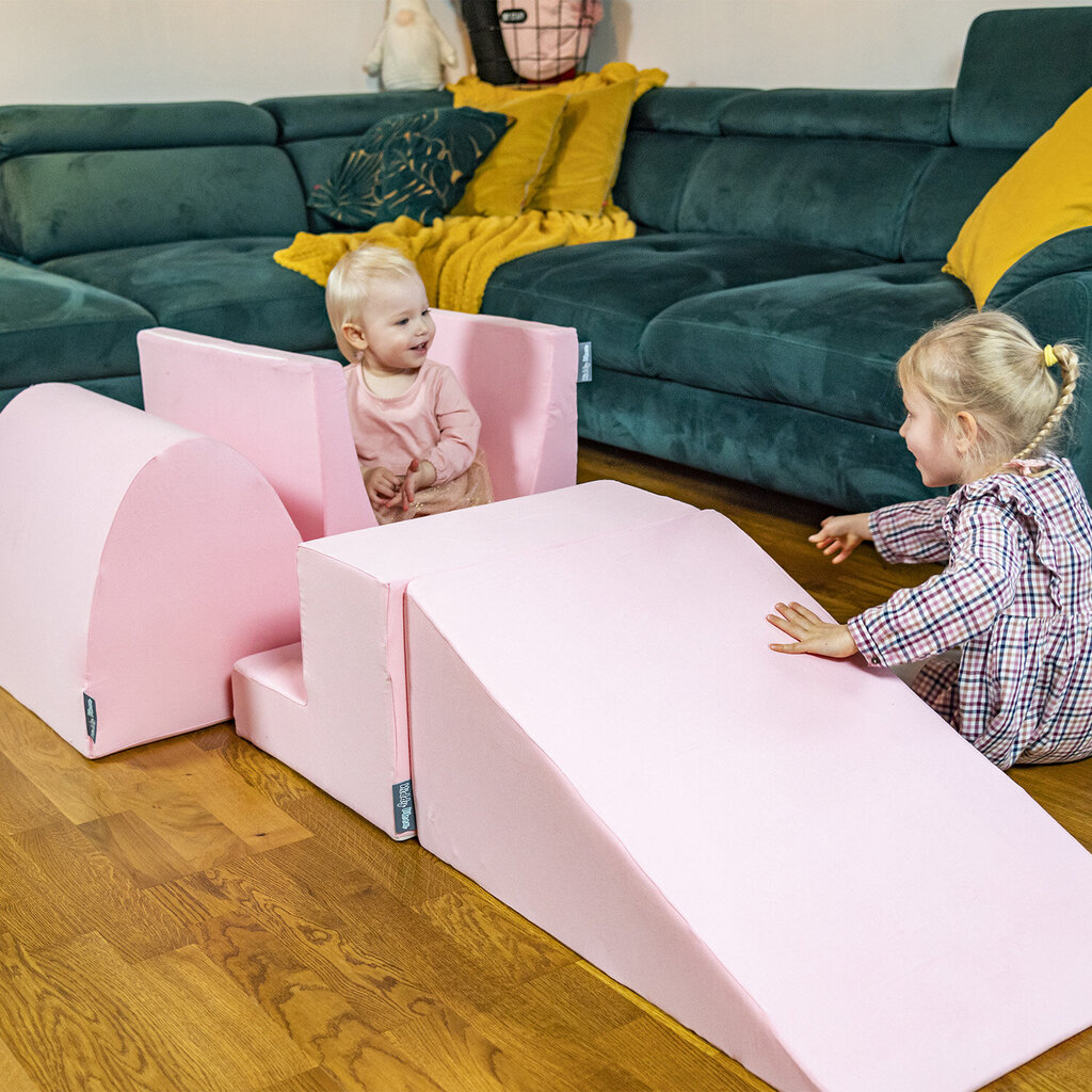KiddyMoon vaahtomuovileikkipaikka lapsille (300 palloa ∅ 7cm/2.75in), vaaleanpunainen hinta ja tiedot | Vauvan lelut | hobbyhall.fi
