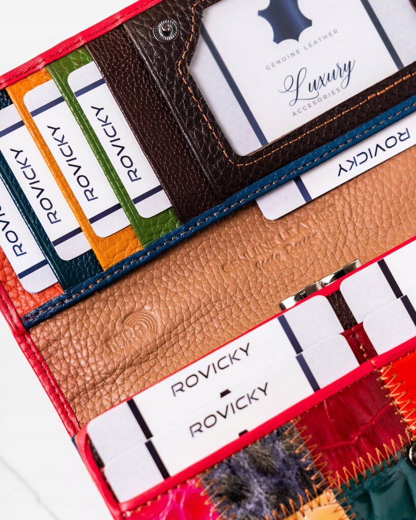 Naisten lompakko aitoa nahkaa Lorenti Square Mix hinta ja tiedot | Naisten lompakot | hobbyhall.fi