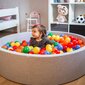 KiddyMoon pehmeä pallomeri pyöreä 120x30cm/200 pallot ∅ 7cm / 2.75in lapsille hinta ja tiedot | Vauvan lelut | hobbyhall.fi