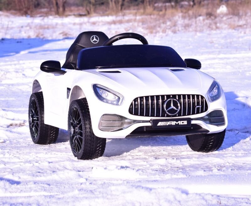 Lasten sähköauto Mercedes AMG GT HL2588, valkoinen hinta ja tiedot | Lasten sähköautot | hobbyhall.fi