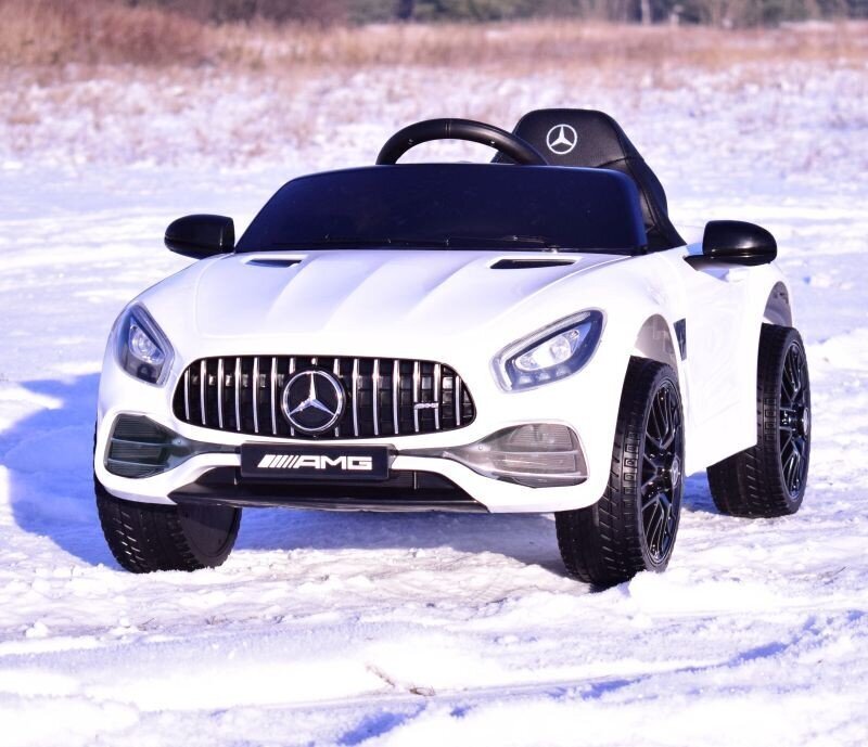 Lasten sähköauto Mercedes AMG GT HL2588, valkoinen hinta ja tiedot | Lasten sähköautot | hobbyhall.fi