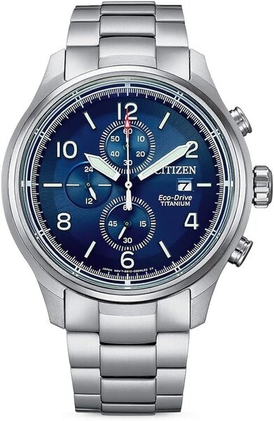 Citizen Men Eco Drive Solar -rannekoru Titanista Titan Band-Chronograph-CA0810-88L: n kanssa B09YTJZCDR