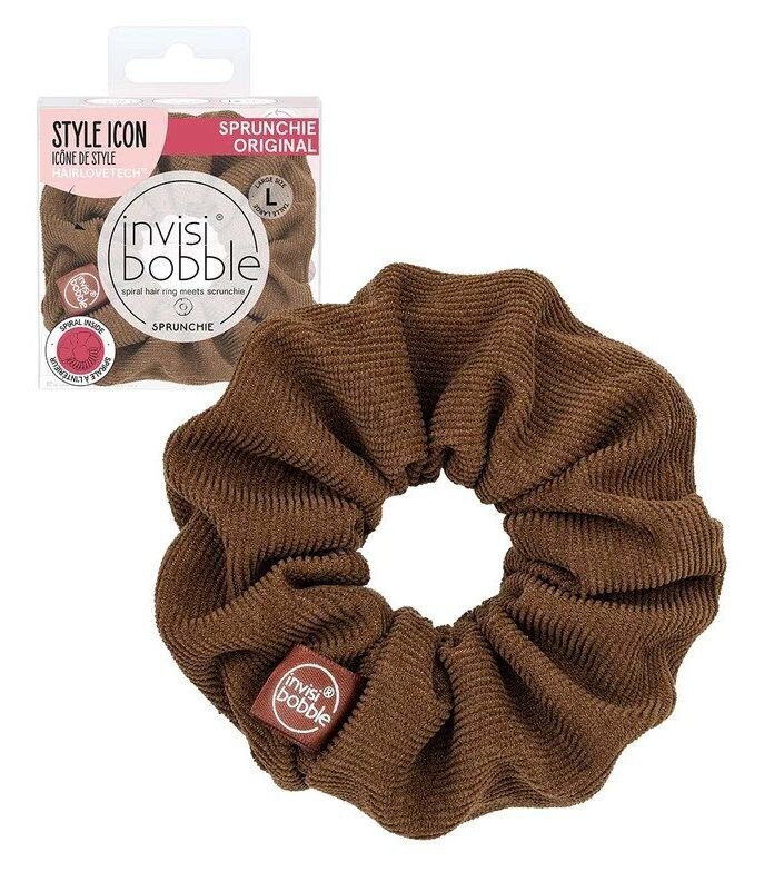 Invisibobblen Sprunchie Woke Up Like This Scrunchie, ruskea hinta ja tiedot | Hiustarvikkeet | hobbyhall.fi