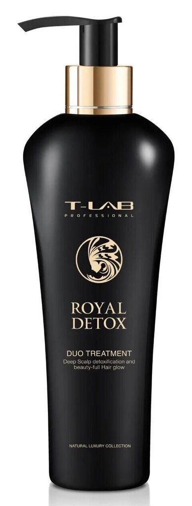 Detoxifying hoitoaine-naamio T-LAB Professional Royal Detox Duo Treatment 300ml hinta ja tiedot | Naamiot, öljyt ja seerumit | hobbyhall.fi