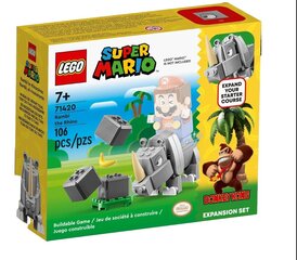 71420 LEGO® Super Mario Rambi sarvikuono laajennussarja hinta ja tiedot | LEGOT ja rakennuslelut | hobbyhall.fi