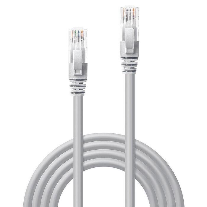 CABLE CAT6 U/UTP 3M/GREY 48004 LINDY hinta ja tiedot | Kaapelit ja adapterit | hobbyhall.fi