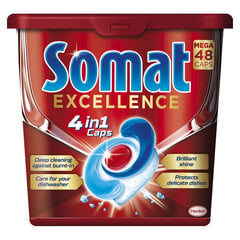 Somat Excellence tabletit 48kpl Laatikko, 3 pkt hinta ja tiedot | Astianpesuaineet | hobbyhall.fi