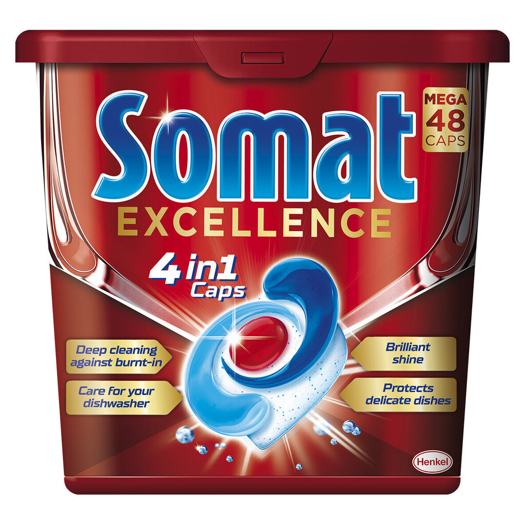 Somat Excellence tabletit 48kpl Laatikko, 3 pkt hinta ja tiedot | Astianpesuaineet | hobbyhall.fi