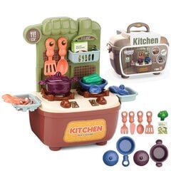 Kannettava Little Chef's Kit matkalaukussa, ruskea, Woopie hinta ja tiedot | Tyttöjen lelut | hobbyhall.fi