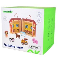 Tooky Toy kannettava maatila lisävarusteineen, 7 d. hinta ja tiedot | Kehittävät lelut | hobbyhall.fi