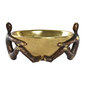 Koristefiguuri DKD Home Decor Bowl Golden Copper Resin People Modern (23 x 20 x 12 cm) hinta ja tiedot | Sisustustuotteet | hobbyhall.fi