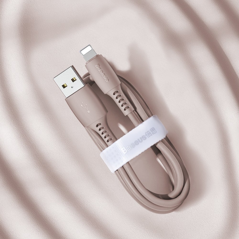 Baseus CABLE LIGHTNING USB 1.2M/PINK CALDC-04 BASEUS hinta ja tiedot | Puhelinkaapelit | hobbyhall.fi