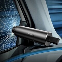 Baseus Sharp Tool -turvavasara (ikkunanmurto+turvavyöleikkaus) Harmaa hinta ja tiedot | Lisätarvikkeet autoiluun | hobbyhall.fi