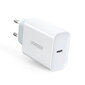 UGREEN UGREEN USB-C seinälaturi, 30W + USB-C kaapeli (valkoinen) hinta ja tiedot | Puhelimen laturit | hobbyhall.fi