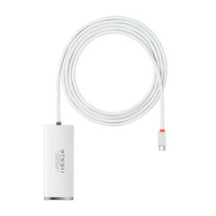 Baseus Baseus Lite Series Hub 4in1 USB-C - 4x USB 3.0 + USB-C, 2m (valkoinen) hinta ja tiedot | Adapterit | hobbyhall.fi