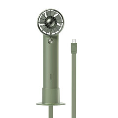 Baseus Flyer Turbine kannettava käsituuletin + USB-C-kaapeli (vihreä) hinta ja tiedot | Baseus Kodin remontointi | hobbyhall.fi