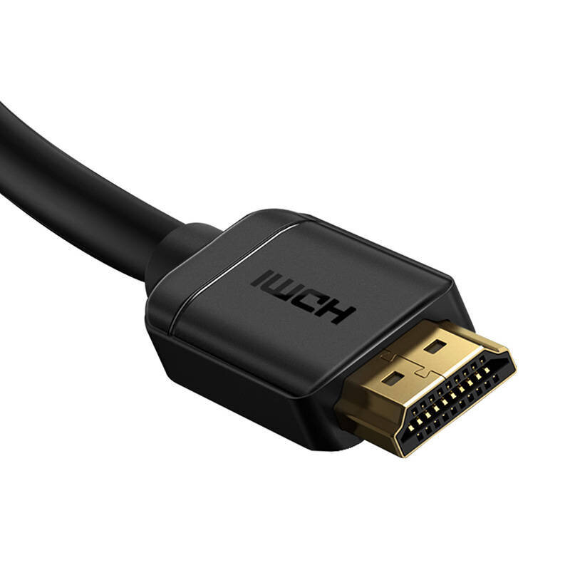 Baseus HDMI–HDMI Baseus High Definition -kaapeli 0,5 m (musta) hinta ja tiedot | Kaapelit ja adapterit | hobbyhall.fi