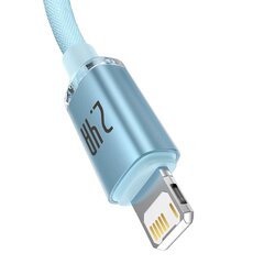 Baseus CABLE Lightning USB 1.2M/SKY BLUE CAJY001103 BASEUS hinta ja tiedot | Puhelinkaapelit | hobbyhall.fi