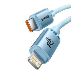 Baseus Cable Lightning Usb-C 1.2m/Sky Blue Cajy001303 Baseus hinta ja tiedot | Puhelinkaapelit | hobbyhall.fi