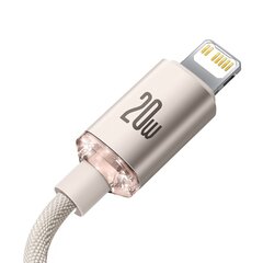 Baseus Cable Lightning Usb-C 1.2m/Pink Cajy001304 Baseus hinta ja tiedot | Puhelinkaapelit | hobbyhall.fi