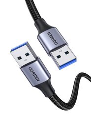 UGREEN USB3.0-kaapeli Uros USB-A - Uros USB-A UGREEN 2A, 0,5 m (musta) hinta ja tiedot | Kaapelit ja adapterit | hobbyhall.fi