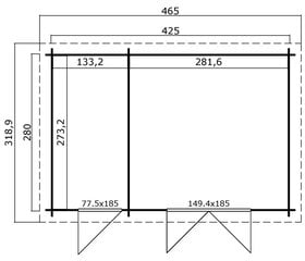 Vierasmaja Belmont2 11,4 m² varastotilalla hinta ja tiedot | Piharakennukset | hobbyhall.fi