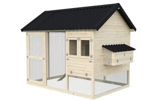 Kanahäkki 3,16 × 2,13 m peltikatolla hinta ja tiedot | Piharakennukset | hobbyhall.fi