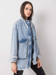 RUE PARIS Naisten sininen farkkutakki. hinta ja tiedot | Naisten ulkoilutakit | hobbyhall.fi