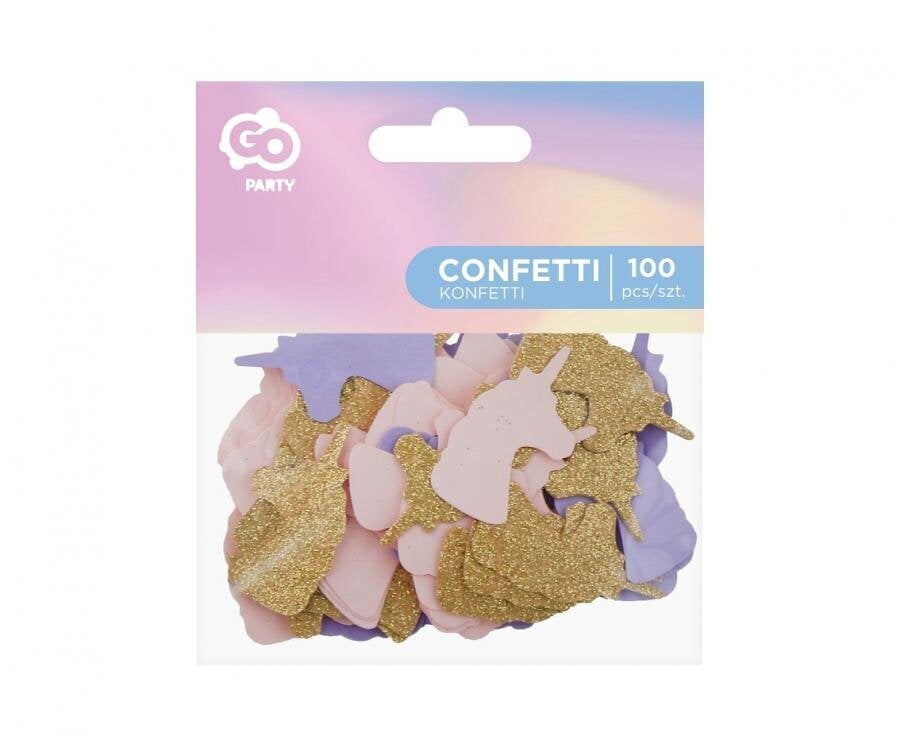 Paperinen konfetti Unicorn, 2 kpl, yhteensä 200 kpl hinta ja tiedot | Juhlakoristeet | hobbyhall.fi