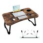 Kevyt taitettava pöytä, ruskea väri hinta ja tiedot | Tietokonepöydät ja työpöydät | hobbyhall.fi