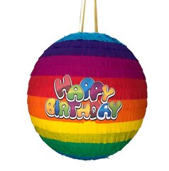 Pinata Happy Birthday, ympärysmitta 122 cm hinta ja tiedot | Juhlakoristeet | hobbyhall.fi