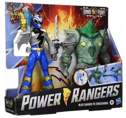 Hasbro Power Rangers Dino Fury: Taisteluhyökkääjä - Sininen Ranger Shockhorn (F1603) hinta ja tiedot | Poikien lelut | hobbyhall.fi
