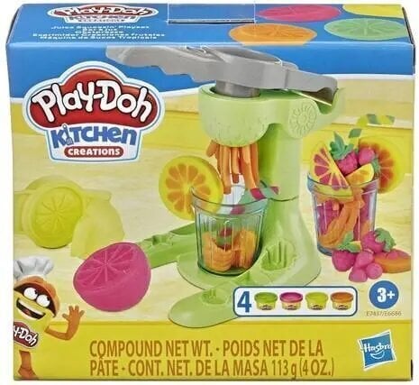 Hasbro Play-Dohin keittiön luomukset: Juice Squeezin leikkisetti (E7437) hinta ja tiedot | Kehittävät lelut | hobbyhall.fi