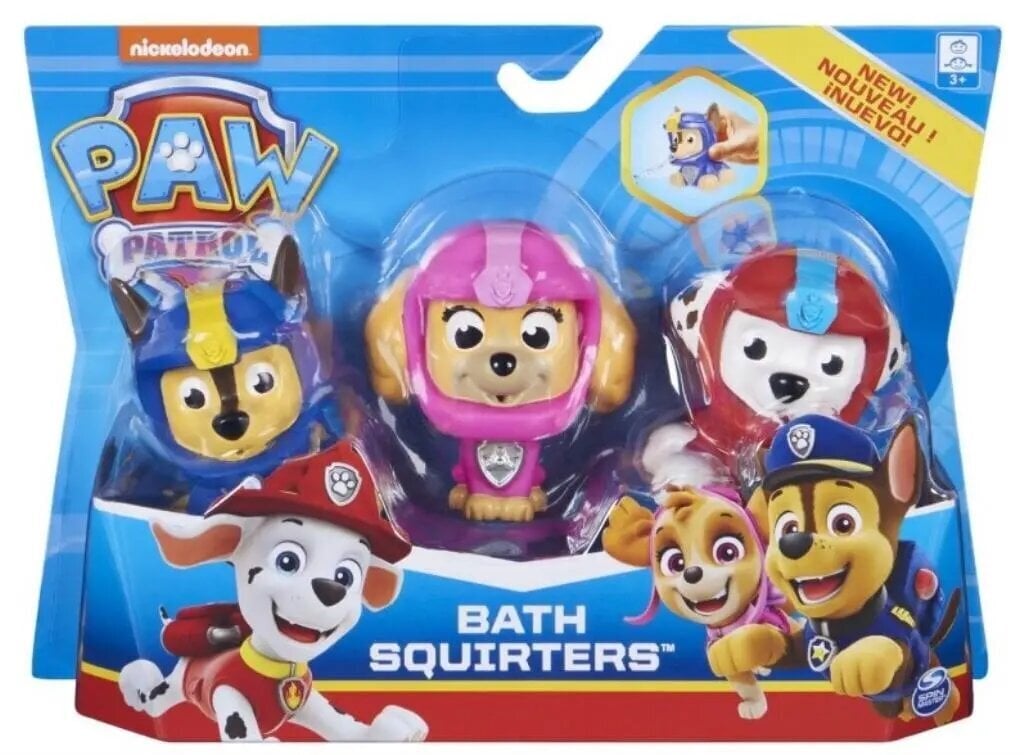 Spin Master Paw Patrol (Ryhmä Hau): Kylpy Squirters 3Pack (6058528) hinta ja tiedot | Vauvan lelut | hobbyhall.fi