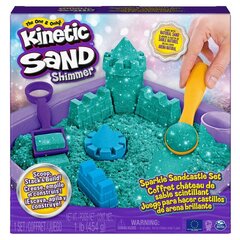 Spin Master Kinetic Sand Shimmer - Kimaltava Sandcastle Set (vihreä) (6061828) hinta ja tiedot | Taide- ja askartelutarvikkeet | hobbyhall.fi
