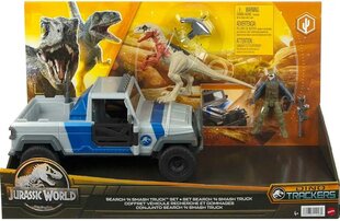 Mattel Jurassic World: Dino Trackers - Etsi N Smash Truck Set (HKY13) hinta ja tiedot | Poikien lelut | hobbyhall.fi