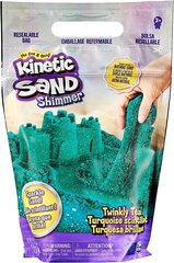 Kinetic Sand Kinetic Sand turkoosi glitterillä hinta ja tiedot | Kinetic sand Lapset | hobbyhall.fi