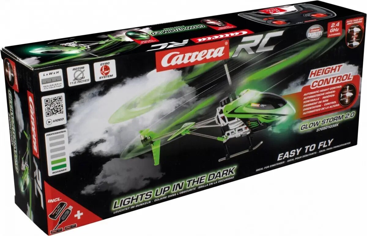 RC Helikopteri Glow Storm 2.0 2.4GHz hinta ja tiedot | Poikien lelut | hobbyhall.fi