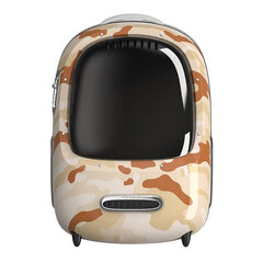 Petkit Pet Travel -reppu PetKit Breezy 2 (Desert Camo) hinta ja tiedot | Kuljetushäkit ja kuljetuslaatikot | hobbyhall.fi